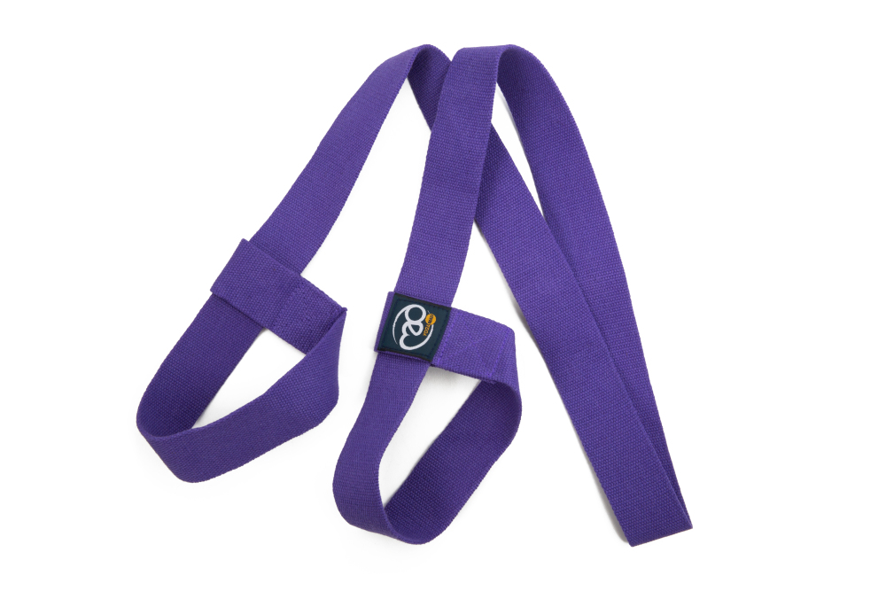 Fitness Mad Yoga Deluxe Belt & Mat Carry Strap Easy & Adjustable Purple 