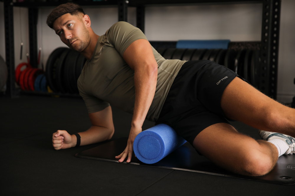 Fitness Mad 45 cm Foam Roller Blau
