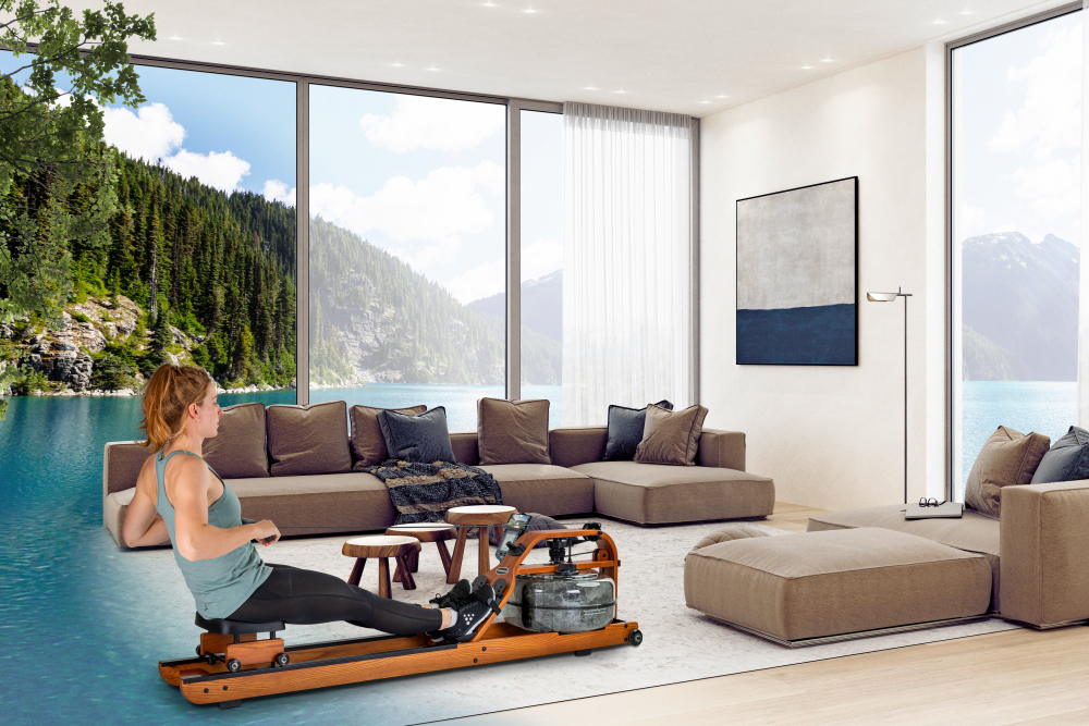 Fluid Rower Viking 3 V + SPH Roeitrainer