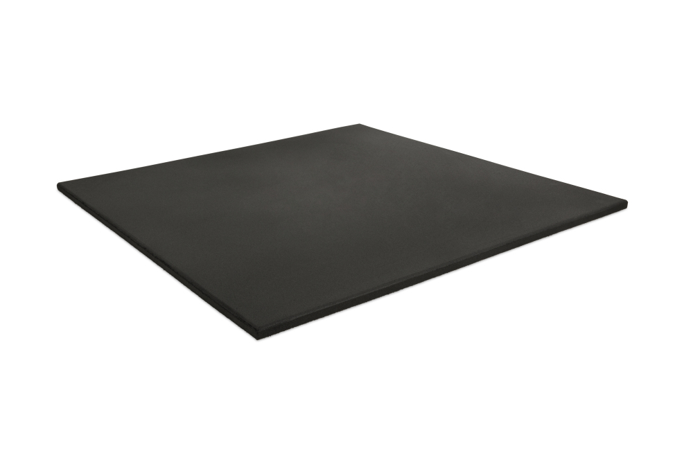 Granuflex Fitnessplatte 20 mm 100x100 cm Schwarz Premium
