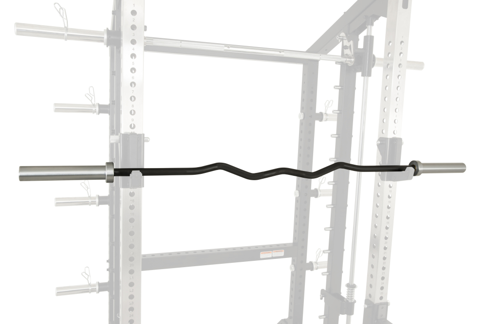 Newton Fitness OB-75 Barre Olympique EZ Curl Rackable