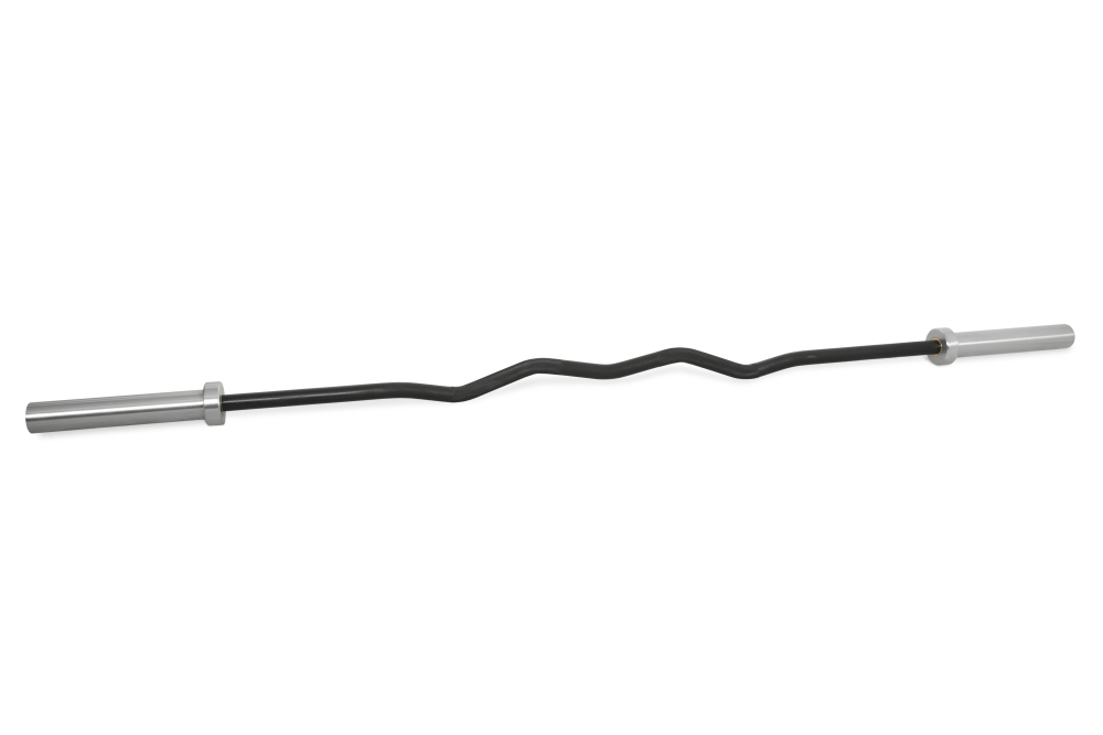 Newton Fitness OB-75 Barre Olympique EZ Curl Rackable