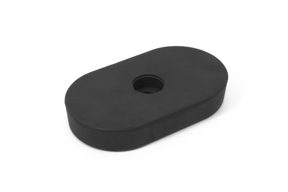 Newton Fitness BLK Pied en Caoutchouc Ovale