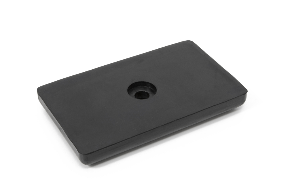 Newton Fitness BLK Pied en Caoutchouc Rectangulaire