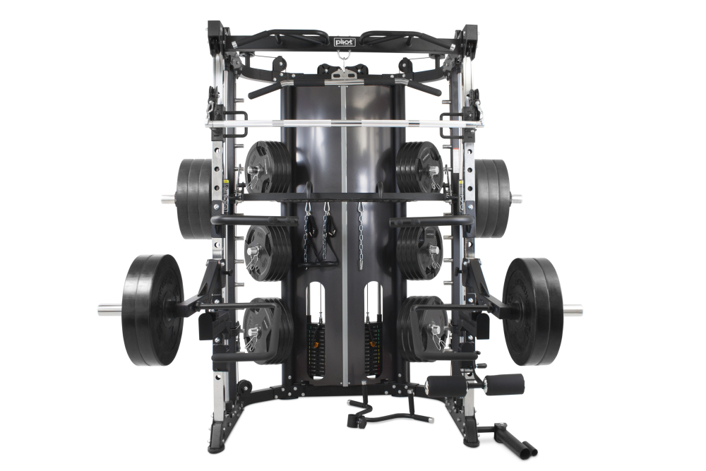 Pivot Fitness FSM-400 Functional Smith Machine Black - Full Options