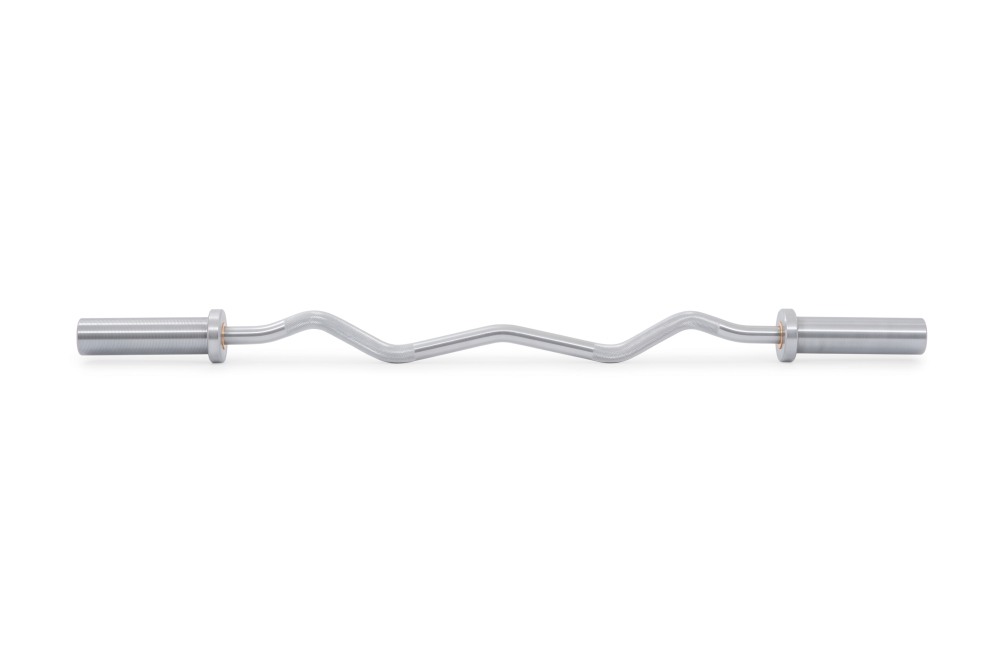 Pivot Fitness Barra EZ Curl Profissional Olímpico