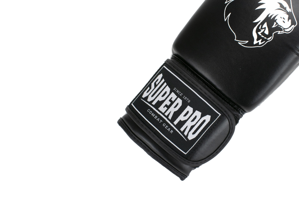 Super Victor Boxhandschuhe L Helisports - Pro Schwarz/Weiß