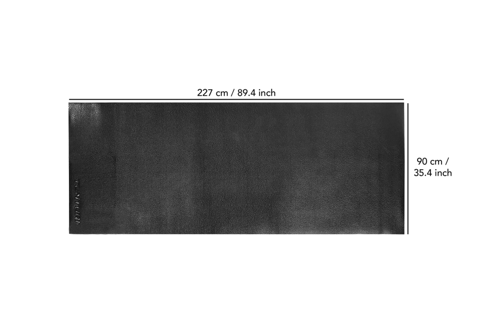 Tunturi Roeitrainer Mat - Vloerbeschermmat 227x90x0.4 cm Zwart
