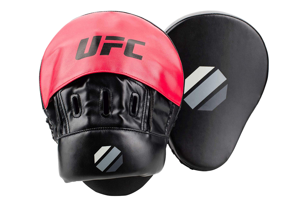 Vulkaan Papa Slager UFC Contender MMA Curved Focus Handpads Zwart/Rood kopen? Helisports is hét  adres