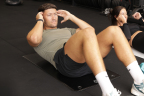 Fitness Mad Club Aerobic Mat met Ogen Zwart