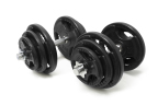 Newton Fitness Juego de Mancuernas Ajustables de Goma 2 x 20 kg