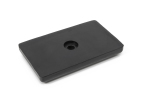 Newton Fitness BLK Pied en Caoutchouc Rectangulaire