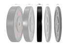 Pivot Fitness Pro Training Bumper Plates 15 kg Set