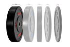 Pivot Fitness Pro Training Bumper Plates 25 kg Set