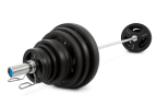Pivot Fitness PVT-100 Pro Training Olympic Plate Set - Chrome Bar