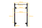 Pivot Fitness XR6226 Commercial Heavy Duty Foldable Wall Rack