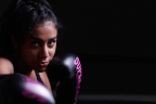 Super Pro Boxhandschuhe Champ Schwarz/Rosa 8 oz