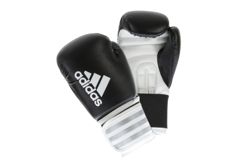 Adidas Hybrid 50 Gants de Boxe Noir/Blanc 6oz