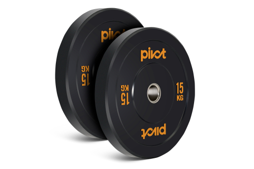 Pivot Fitness Pro Training Bumper Plates 15kg Set